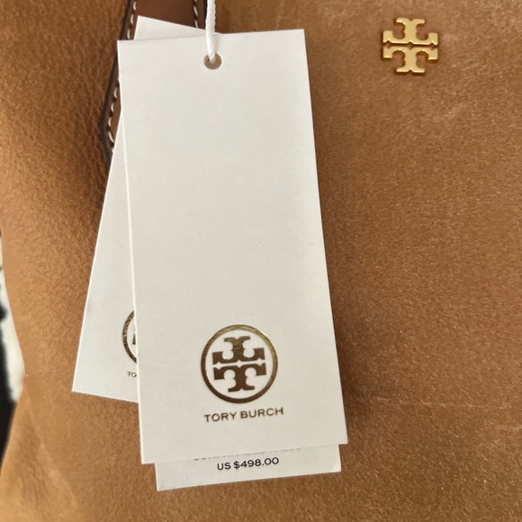 TORY BURCH NWT Blake Shearling Small Tote - Picture 4 of 9